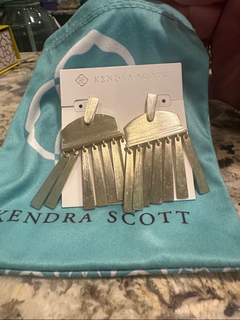 Kendra Scott Brushed Gold Multi-Tassel Drop Earrings